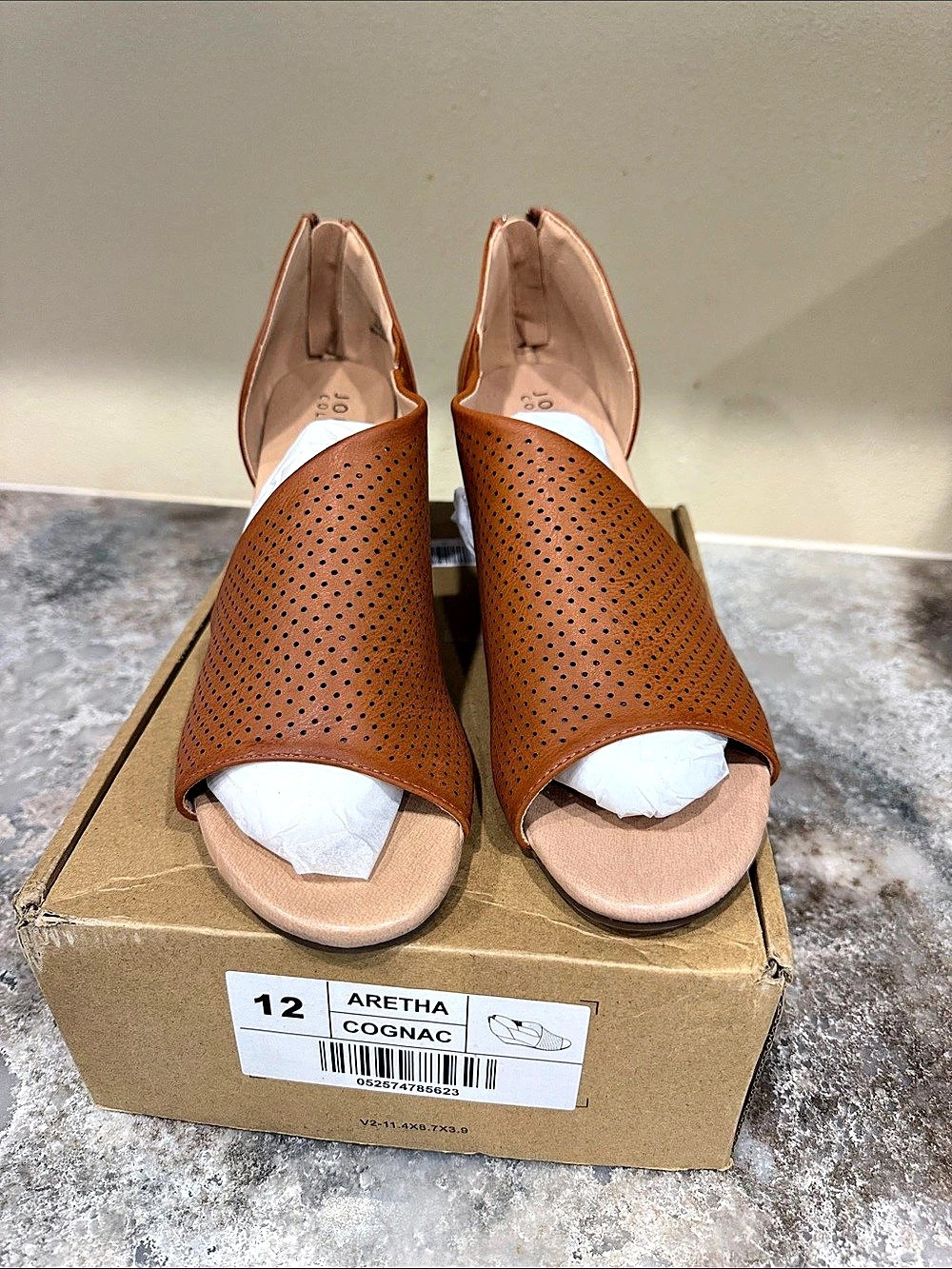 Journee Collection Aretha Wedge Sandal Brown US 12